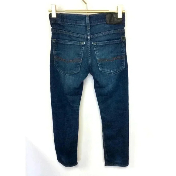 Levi's kids boys Blue Five Pocket Distressed Denizen Slim Jeans Size Regular 8 - Picture 2 of 11